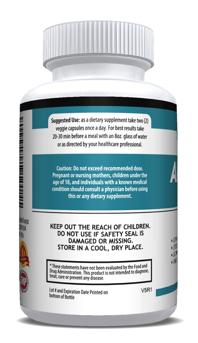 Anti Anxiety Supplement 900mg With Gaba, LTheanine, 5HTP, Ashwagandha