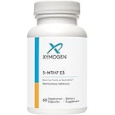 XYMOGEN 5-MTHF ES - 17,000 mcg DFE - Bioactive Folate Supplement as Quatrefolic - Mood, Cardiovascular + Methylation Support - Vitamin B Methyl Folate as L Methylfolate (60 Capsules)