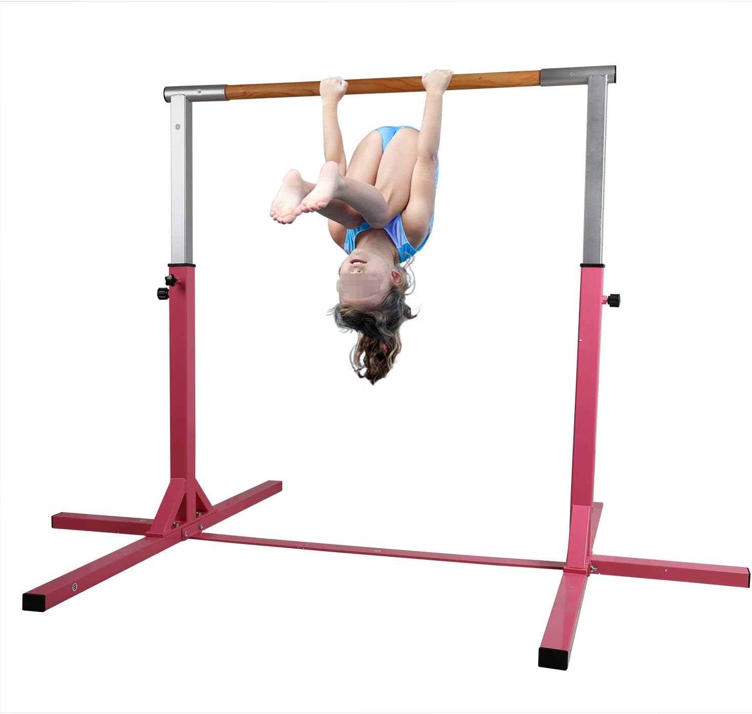 Usexport Gymastics Junior Traning Horizontal Bar Expandable Kip Bar Adjustable Height Fitness Equipment for Home