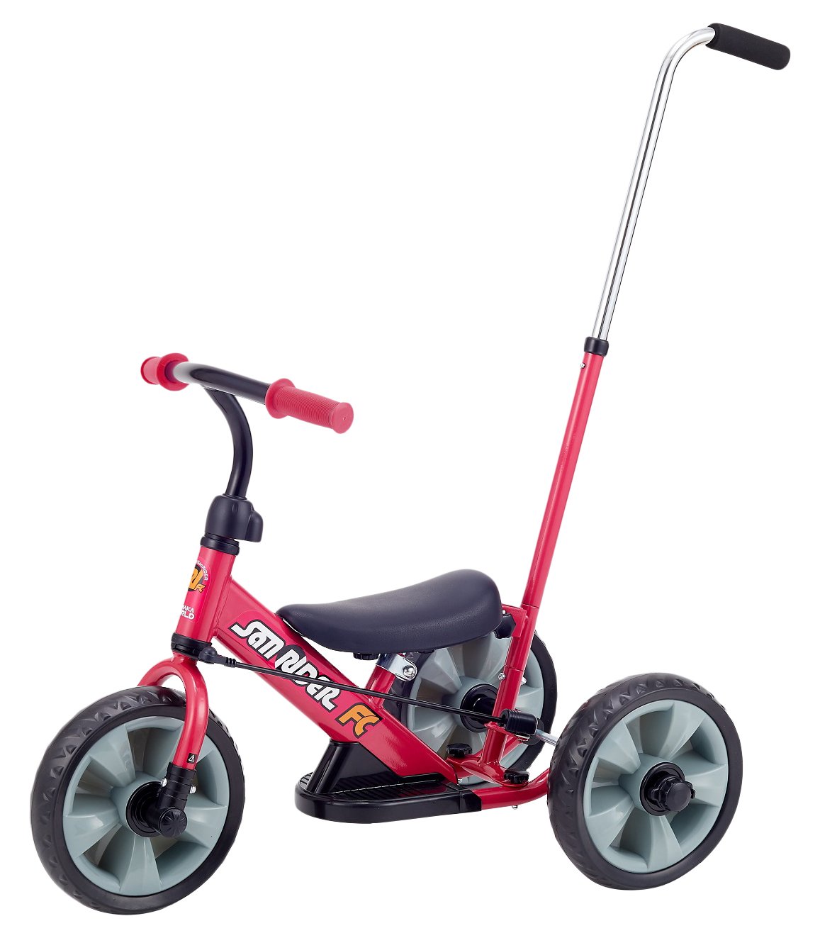 へんしん!サンライダーFC 三輪車 ランニングバイク カジキリ付き かじとり スクーター 乗用 足けり三輪車 子供用 キッズ商品画像