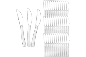 Plastic Forks - 100 Disposable Plastic Forks, 6 Inch- Thick Matte Handle, Transparent & Sturdy - Ideal for Birthday, BBQ, Wed