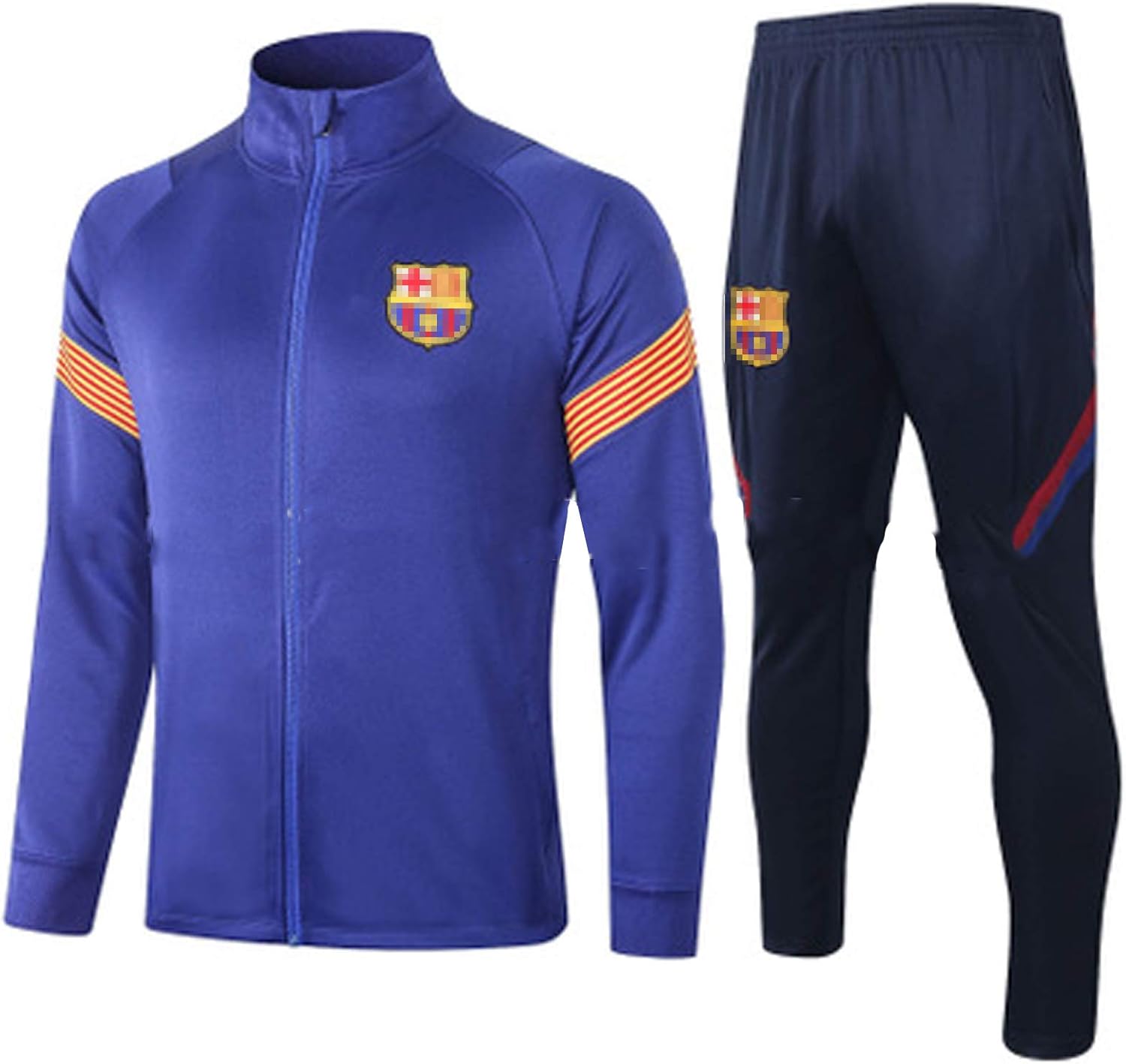 Tracksuit Sets Bǎrcelona Men's Football Training Suit Long Sleeve