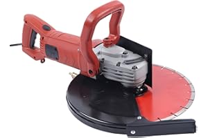 BFDIEEM Electric Concrete Saw, 14 in Circular S aw Cutter with, Wet/Dry Disk Saw Cutter Includes Water Line, Pump and Blade, for Stone, Brick, Porcelain, Concrete, 3000W 3800r/min