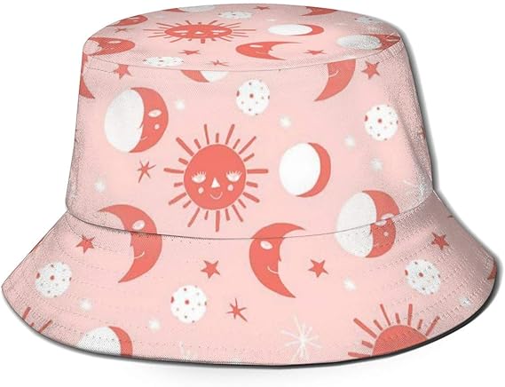 Amazon Co Jp バケットハット 男女兼用 帽子 ハット サンムーンスター 紫外線対策 遮光 Uvカット 釣り 登山 旅行 海水浴 Clothing Accessories