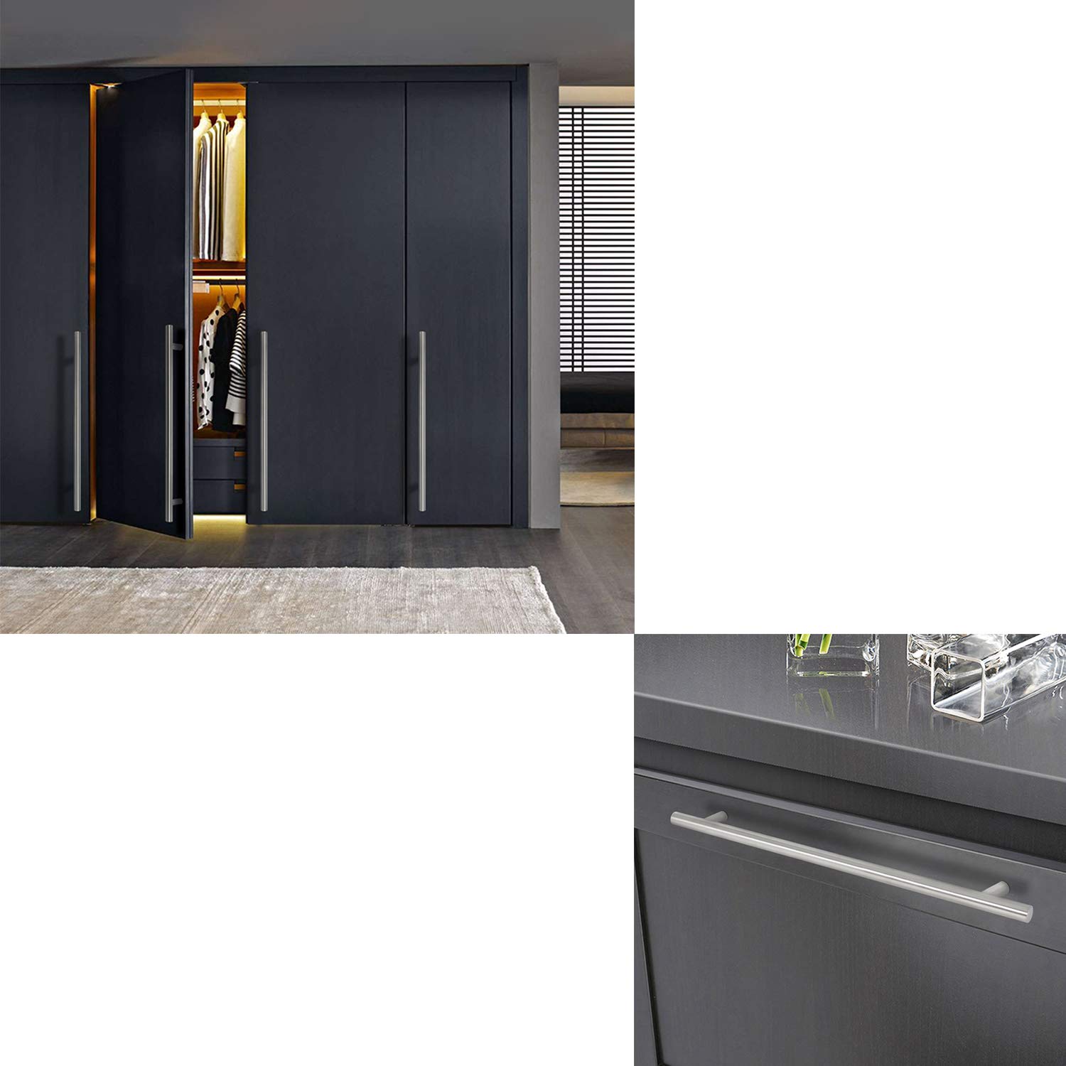 Mangos y asas para menaje armario Tiradores de gabinete de acero