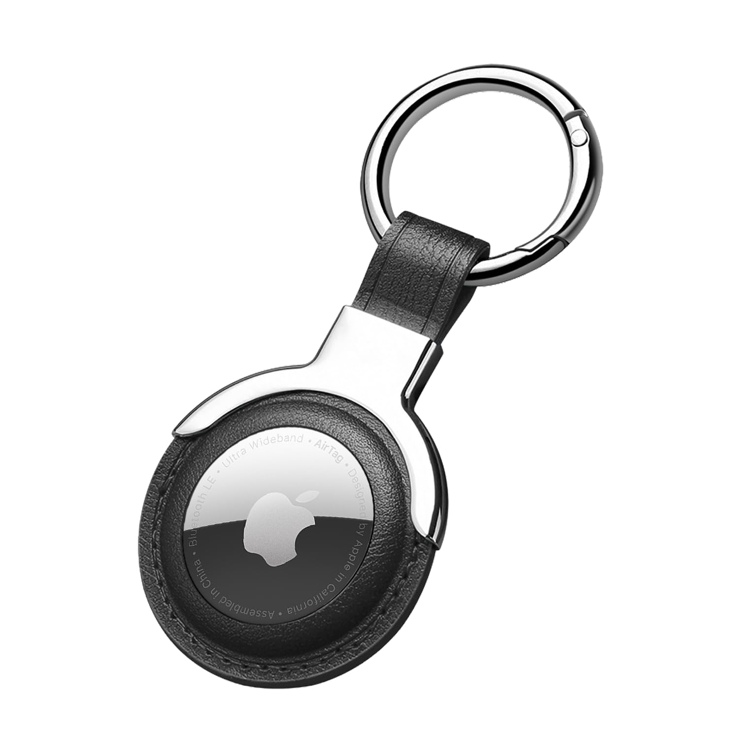 Sichy Leather Protective Case for AirTags, Compatible with AirTags Loop Holder Air Tag Key Ring Cases Air Tags Protective Cover Airtag Key Chain Loop Holders for Luggage Dog Cat Pet Collar