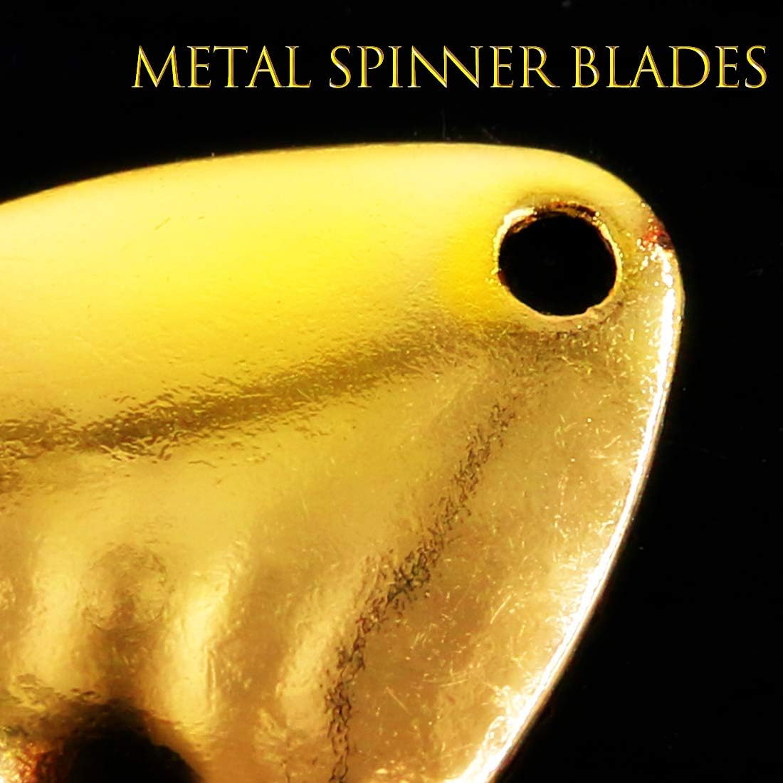 Swpeet 60Pcs Gold and Sliver Fishing Spoons Rigs Spinner Blades Baits Kit, Spinner Spoons Tackle DIY Fishing Lures Accessories Perfect for Hard Lures Worm Spinner Baits Spoons Rigs Making : Sports & Outdoors