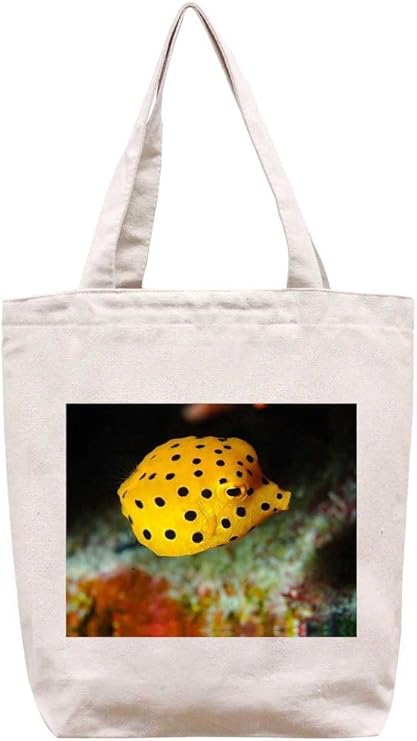 Chromodoris amarillo y negro lunares – algodón Canvas Tote Bag: Amazon.es: Hogar