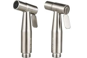 Votiekoye 2 Pack Stainless Steel Handheld Bidet Sprayer Heads for Toilet Seat, Jet Spray Douchette for Personal Hygiene, Baby