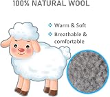 VivoFoot 2 Pairs Warm Lambwool Kids Insoles Winter Thick Fleece Backing view 3