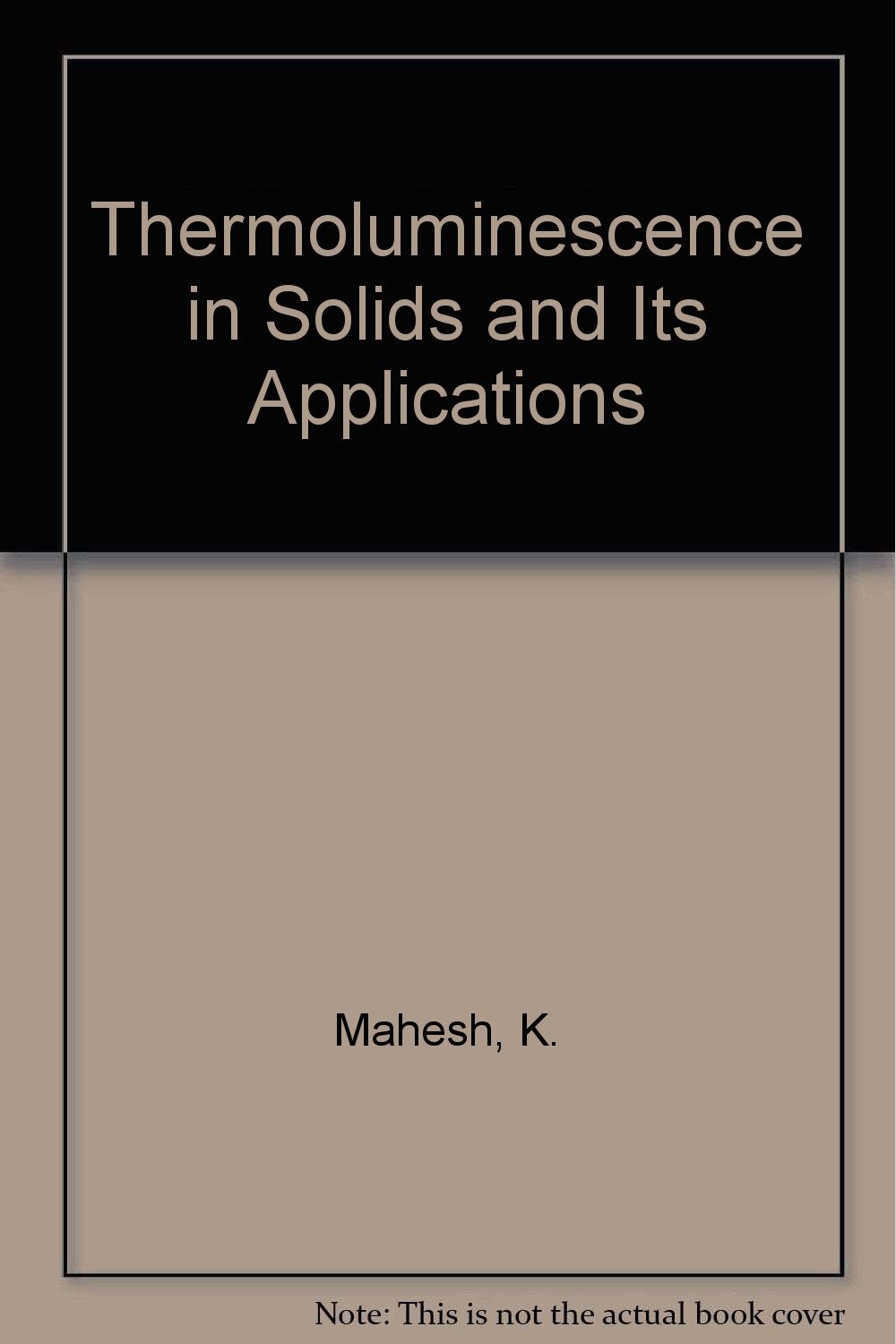 Thermoluminescence of solids