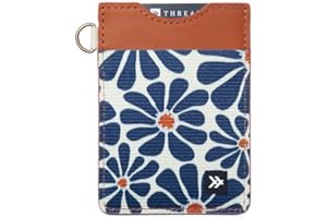 Thread Wallets Ultra Slim Minimalist Card Holder Wallet (Emmeline Navy)