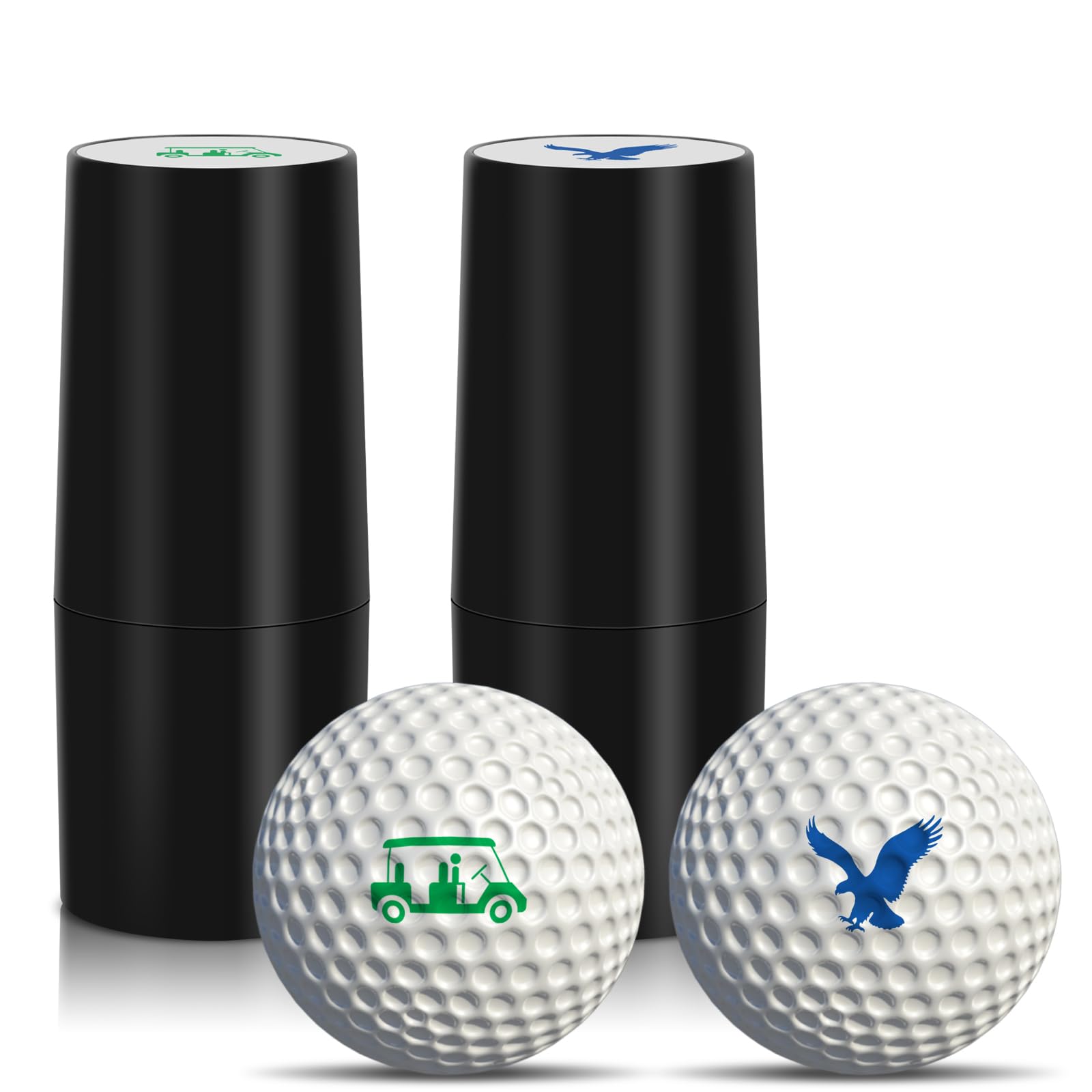 Photo 1 of ***** 2 PACKTAOLAVB 2 Pack Professional Golf Ball Stamper, Quick-Dry, Mini Golf Ball Marker with Fun Patterns, Waterproof & Fade-Resistant, Reusable Golf Ball Stamp Suitable for Both Indoor and Outdoor Use