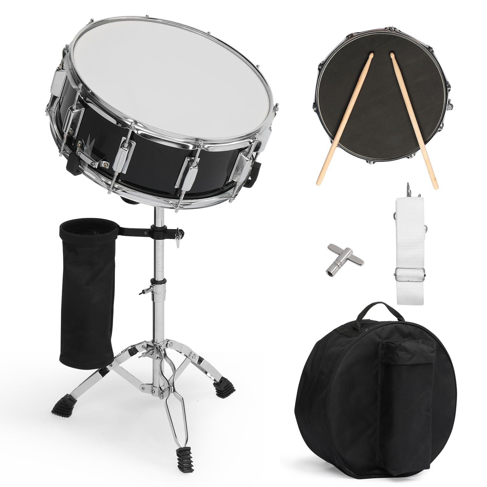 Ktaxon 14 x 5.5 inches Snare Drum Set, Marching
