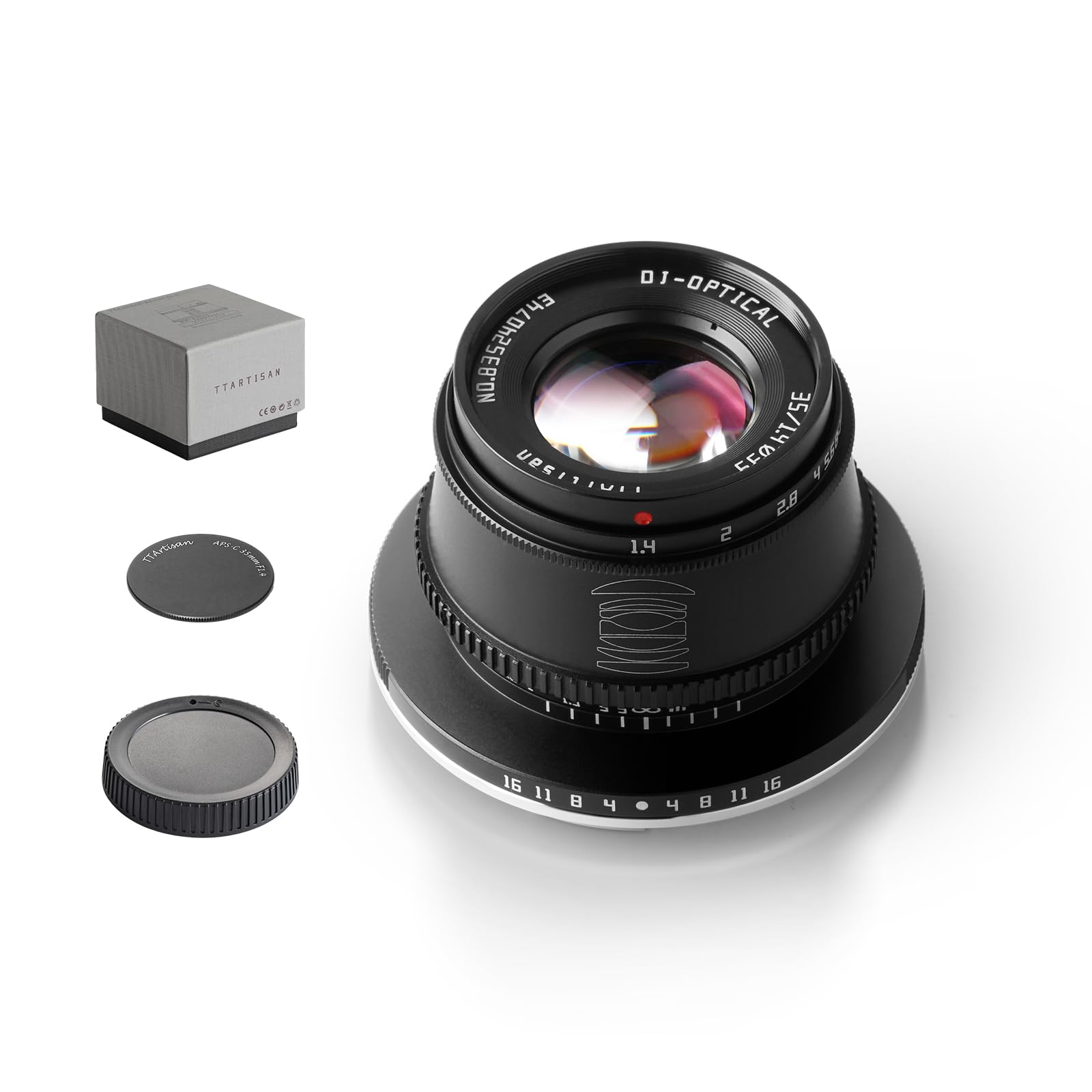 TTArtisan 35mm F1.4 APS-C Manual Focus Lens for Nikon Z Mount Camera Accessory Compatible Like Z50 Black — image 1