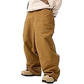 GSOU SNOW Womens Mens Snowboard Pants Baggy Ski Snow Pants Loose Cargo Sport Outdoor Insulation Waterproof