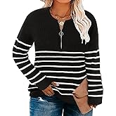 RITERA Plus Size Sweaters for Women Winter Long Sleeve Pullover Sweater Crew Neck Oversized Tops XL-5XL