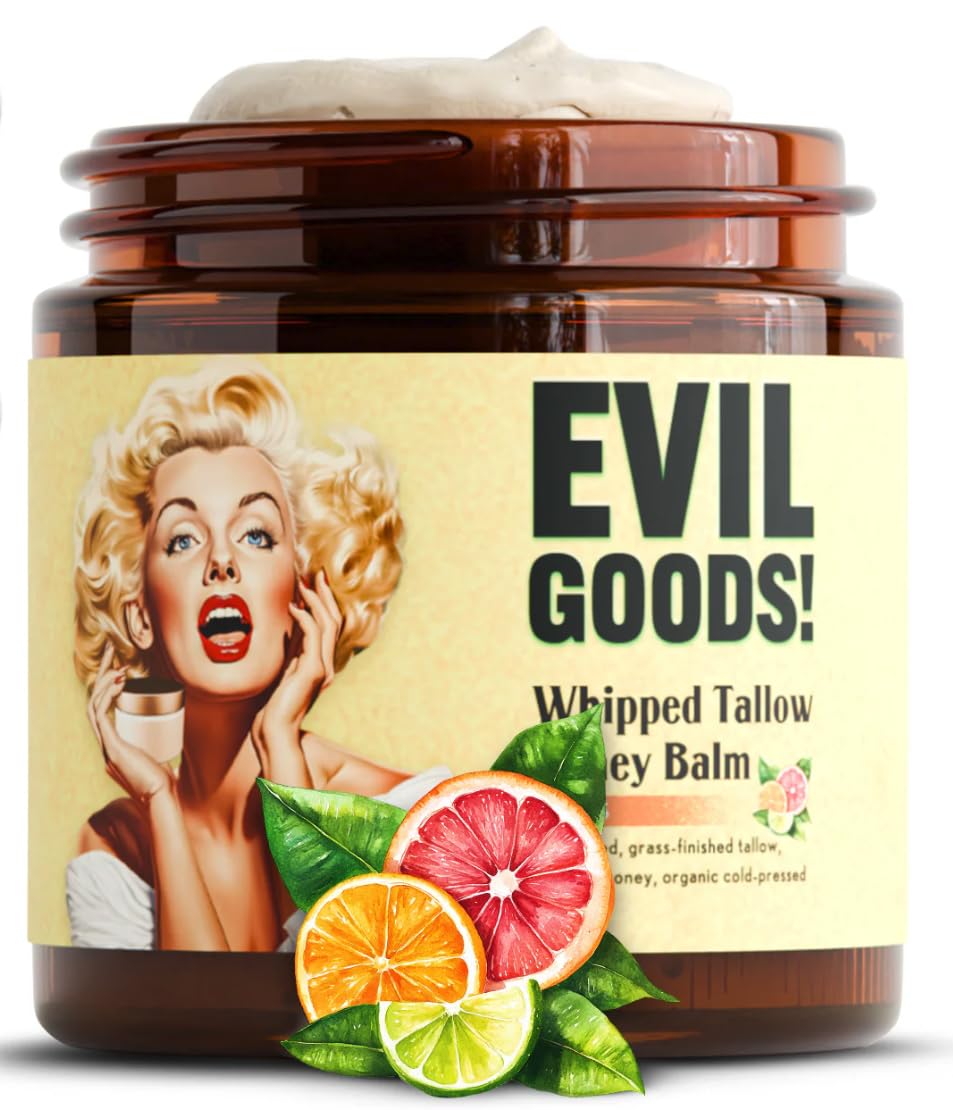 Photo 1 of Whipped Beef Tallow and Honey Moisturizer for Skin, Face, Lips, Body (4 Ounce (Pack of 1), Citrus)