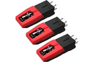 MUSITREND DIGITNOW Record Player Needles,3 Pack Replacement Stylus for Turntable,Upgraded Record Player Cartridge with Stylus Replacement for Vintage LP, Phonograph