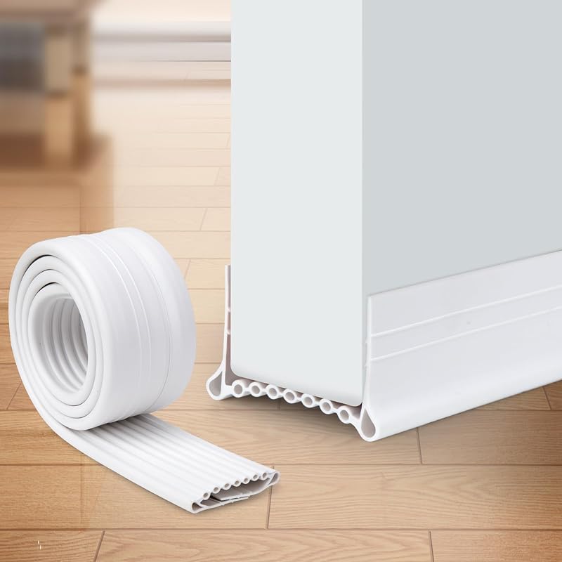 YOUSHARES Door Draft Excluder Silicone 39in White - Bottom Seal