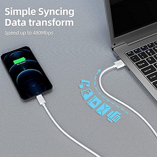 [Apple MFi Certified] iPhone Charger 3Pack 6FT 2022 Upgrade Lightning Cable 2.4A Fast Charging