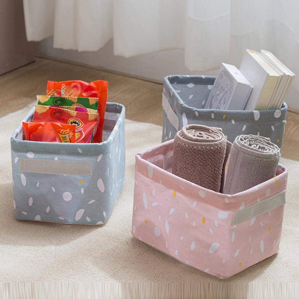 Napravi Rs Paniers Paniers Et Boites De Rangement Panier De Rangement En Lin De Coton Avec Poignee Organisateur Darticles Divers Pour Le Maquillage Jouet Pour Bebe Livre Meihet Bacs De Rangement En Toile