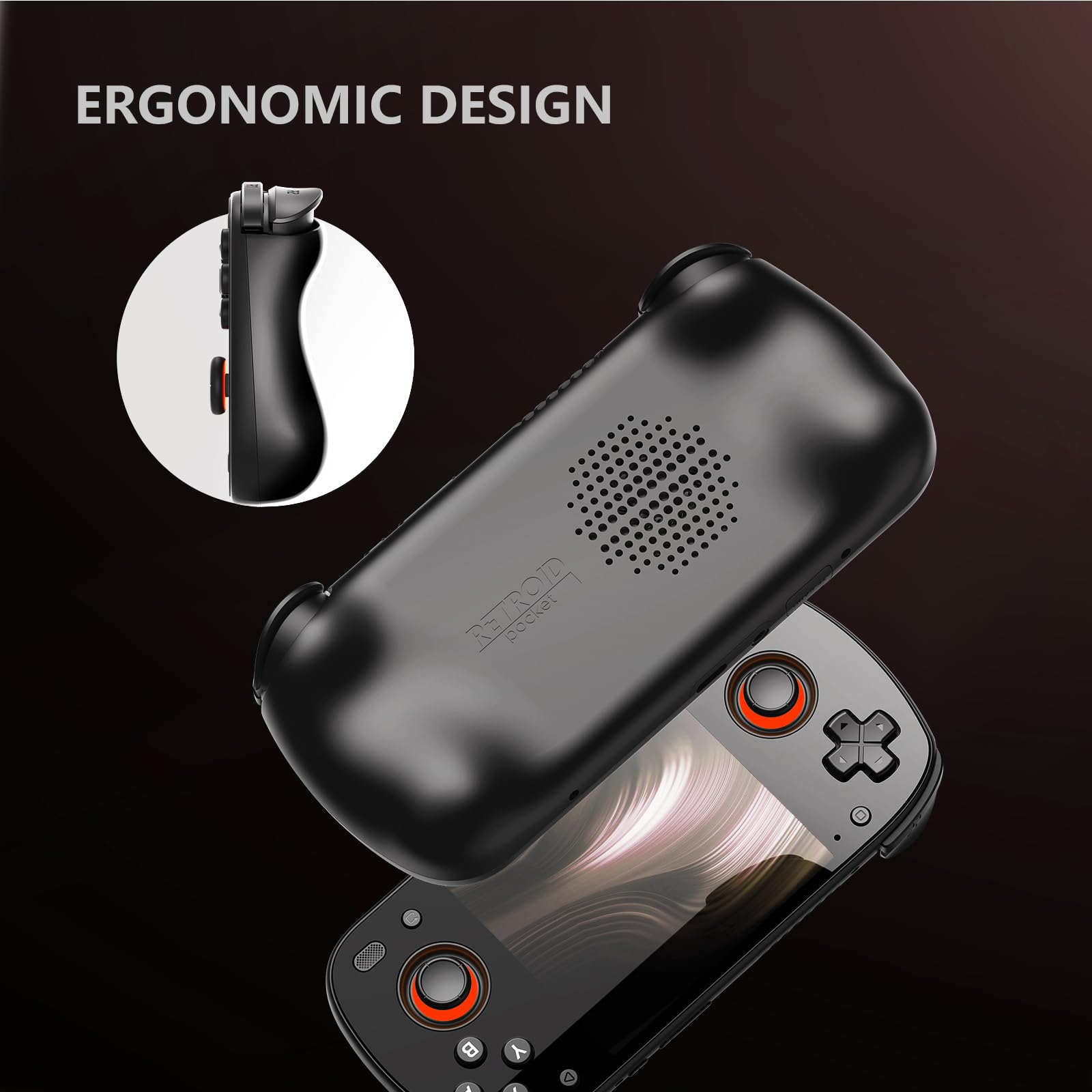 Retroid Pocket Mini V2 Handheld, 3.92-inch OLED Screen 1240x1080, 60fps Portable Android Gaming Handheld with WiFi 6/BT5.1, Snapdragon 865 Processor, Android 13, 6+128GB Retro Gaming Handheld