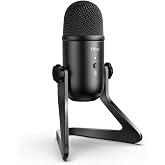 FIFINE K678 USB Podcast Microphone for Recording Streaming | Condenser Computer Mic for PC Mac, Headphone Output&amp;Volume Control, Mic Gain Control, Mute Button, Vocal, YouTube, Gaming