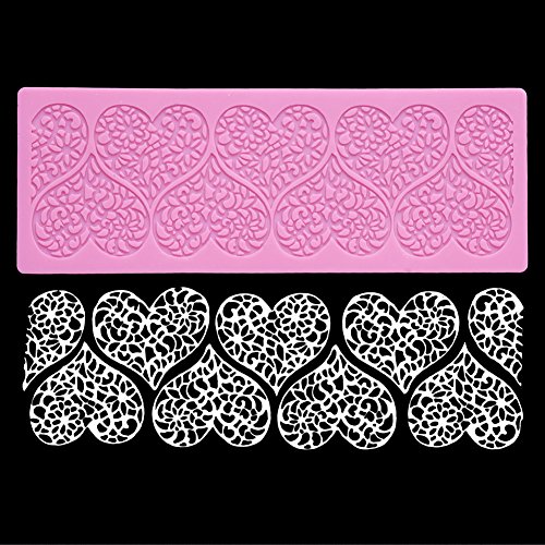 Lace Sugarcraft Silicone Decoration Molds Fondant Embossing Cake DIY Molds