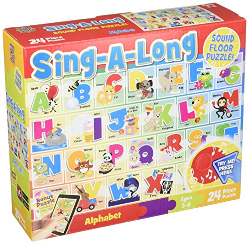 MasterPieces Sing-A-Long Sound Alphabet Song Sound Floor Puzzle, 24-Piece