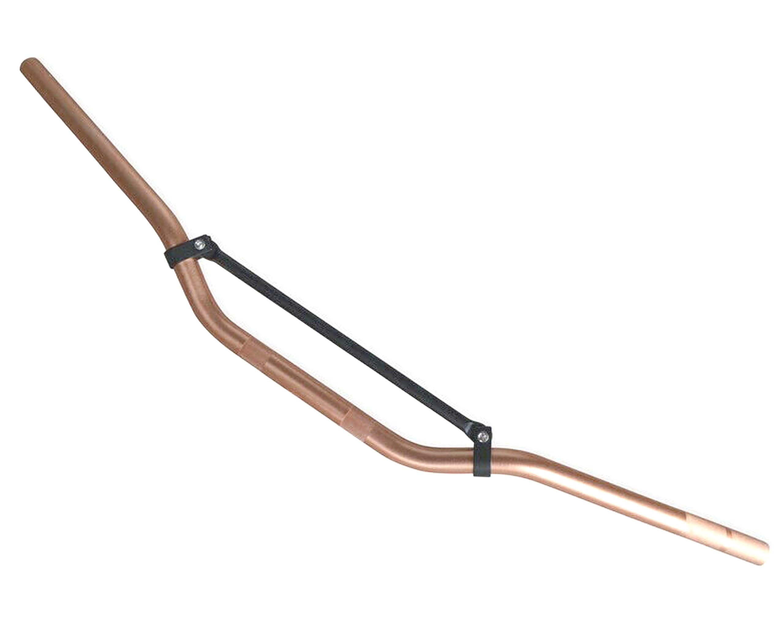 Universal 22mm 7/8" Motorcycle Handlebars with Cross Brace Bar | Motocross, Streetfighter, Supermoto, Enduro | Rose Gold