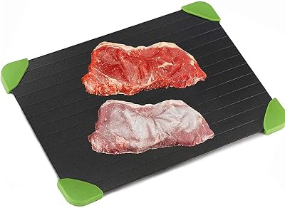 JINGQIANLIU Non-Stick Defrosting Tray, Fast Thaw Board for Meat