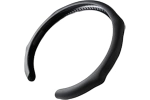 Quick Install Sporty Black Perforated Nappa Leather Steering Wheel Cover for All 14½ to 15 inches Car Sedan Coupe SUV Pickup 