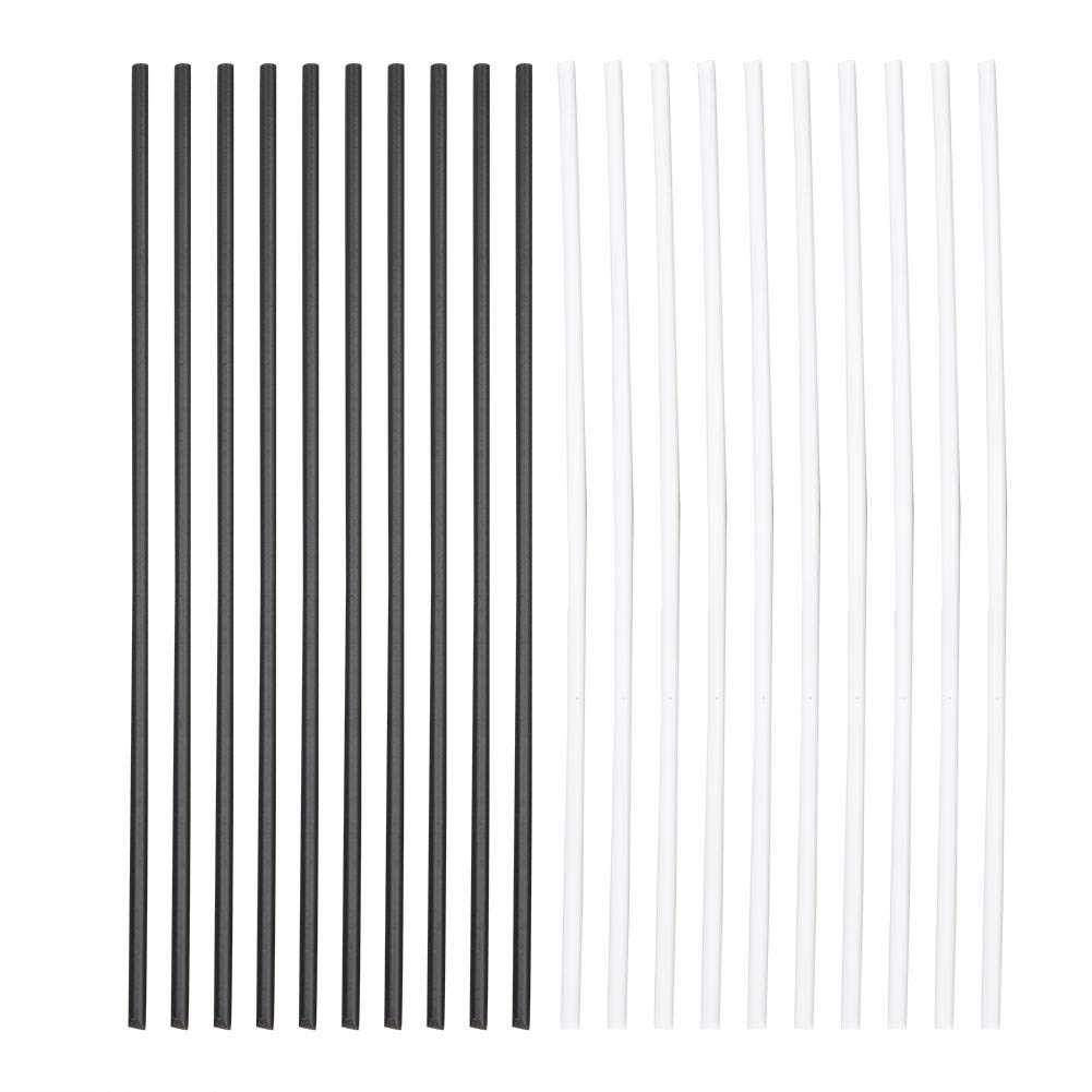 Bnineteenteam Guitar Side Dot, 20Pcs 100mm ABS Guitar Side Dot Position Markers Fingerboard Position Marker Electric Guitar Parts White + Black