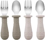 PandaEar Silicone Baby Feeding Set 2 Plates Cups Silverware 2 Pack view 7