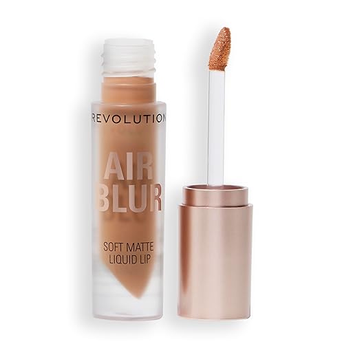 Revolution, Air Blur Matte Liquid Lipstick, Long-Lasting Lip Colour, Face Makeup, Vegan & Cruelty-Free, Cool Natural Nude, 3.5ml