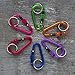 CHROMA Aluminum Screw Lock Carabiner Keychain by CoolTec - Chroma Matte Finish - for Outdoors, Camping, Biking, Hiking, Traveling, Biking, Purse, Backpack. (6 PACK Red)