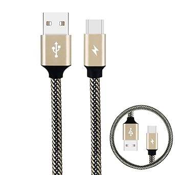 Cuigu Typ C Kabel, 3A Schnellladegerät, Geflochtenes Powerbank Kabel, Für Samsung Galaxy S9 S8 Xiaomi Huawei Mate 20/10/9 P20