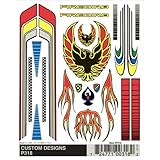 Woodland Scenics Pine Car Derby Dry Transfer Decal 4 by 4.75-Inch Sheet, Customs Designs