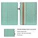 iPad Pro 12.9 (Compatible with 2017 and 2015 Model) Case, WWW [Luxury Laser Flower] Premium PU Leather Case Protective Cover with Auto Wake/Sleep Feature for iPad Pro 12.9 (Both 2017 and 2015) Green