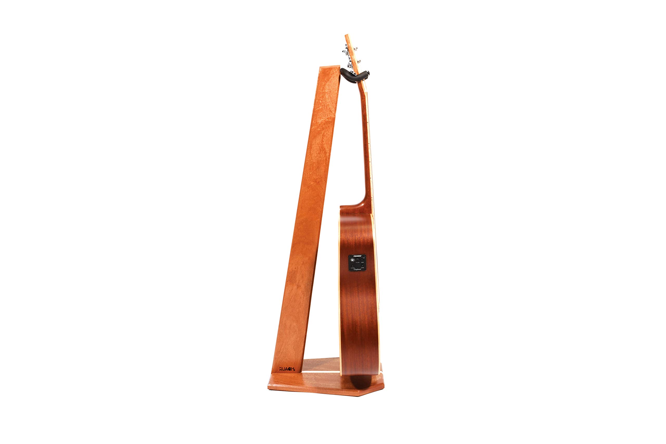 Ruach GS-5 Wooden Guitar Stand for Acoustic and Electric Guitar - Handmade from Mahogany and Maple