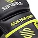 Sanabul Essential 4oz MMA Gloves for Men & Women, Professional Fighting Boxing Muay Thai Kickboxing Gloves for Sparring Grappling and Training, Black/Green Small/Medium