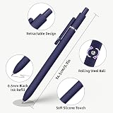 UIXJODO Gel Pen 0.5mm 5Pcs Fine Point Retractable with Metal Clip Vintage view 3