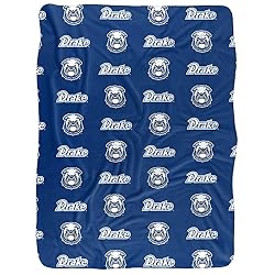 Drake University Blanket, 60"x80" Logo Pattern