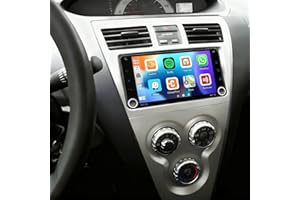 ikasus Car Radio for Toyota Yaris 2007-2011 with Wireless Carplay/Android Auto, 7 Inch Android 14 IPS Touch Screen for Yaris 