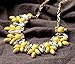 Alice & Abby Rhinestone Crystal Acrylic Resin Statement Fashion Necklace Green
