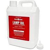 GasOne Liquid Paraffin Lamp Oil &ndash; 1 Gallon (128oz) Clear &ndash; Odorless, Smokeless Indoor Outdoor Fuel for Lanterns, Lamps, and Torches &ndash; Safe Packaging