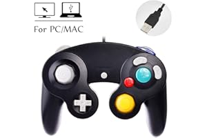 Reiso GC Style 1 Pack Classic USB Wired Controller Gamepad for Windows PC MAC(Black)