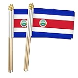 Costa Rica Stick Flag, CostaRican Small Mini Hand