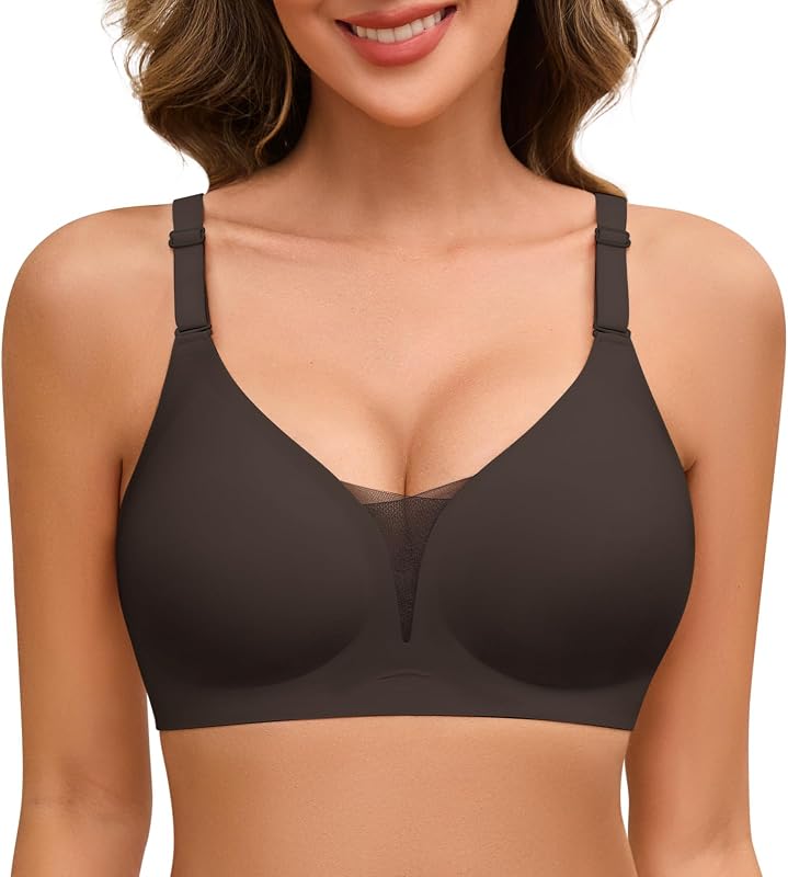 Soutien feminino sem aro com almofadamento e redução de soutiens push-up Soutiens básicos sensuais e sem costura Soutiens confortáveis para dormir, preto, XL